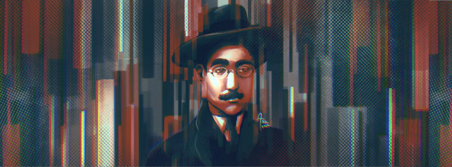 Illustrazione digitale di Asia Cipolloni, studentessa al Liceo Artistico Volta di Pavia, 2022