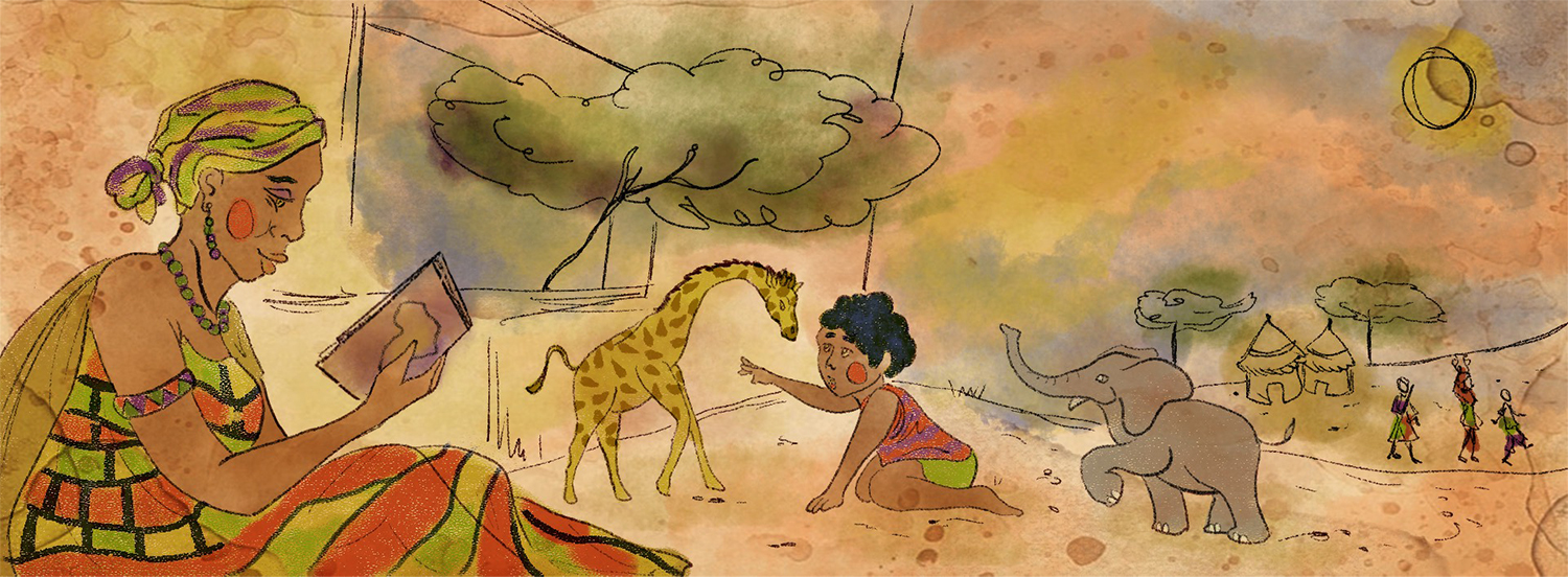 Illustrazione digitale di Alessia Erica Vergani, 2023, studentessa in Illustrazione e Animazione allo IED, Istituto Europeo di Design