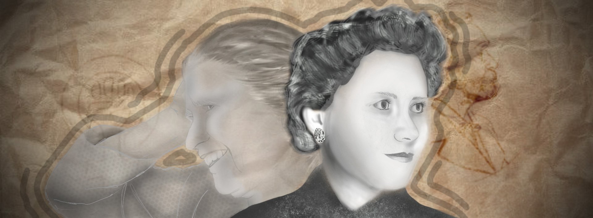 Illustrazione di Antonia Maffia, 2023, studentessa del Liceo Volta di Pavia. Tecnica mista