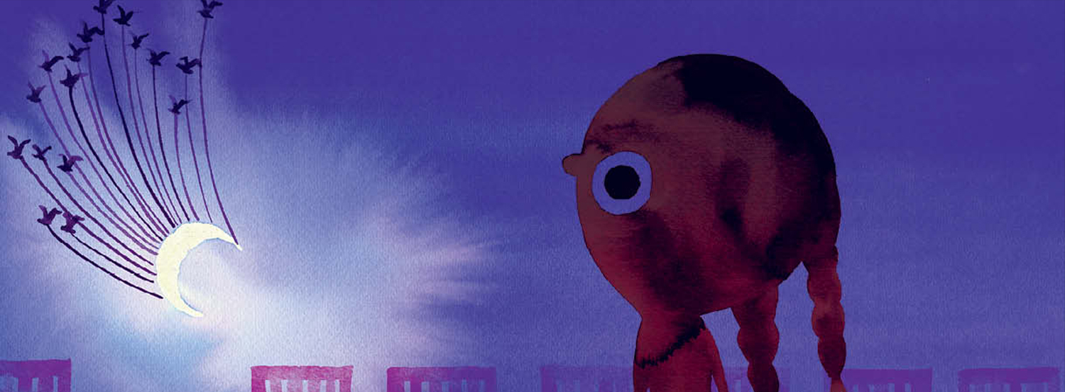 Illustrazione tratta da "Quanto sei cresciuta!" di Jorge Antònio Gonḉalves, Ideestortepaper 2022