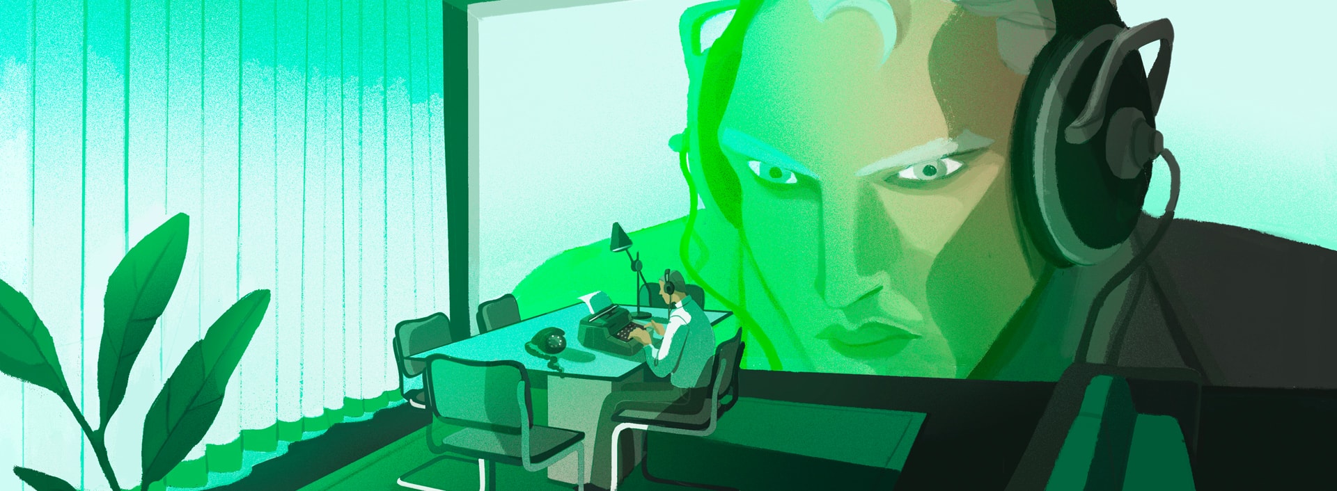 Illustrazione digitale di Nicolò Etiopia, 2022, studente del Triennio in Graphic Design e Art Direction, NABA, Nuova Accademia di Belle Arti