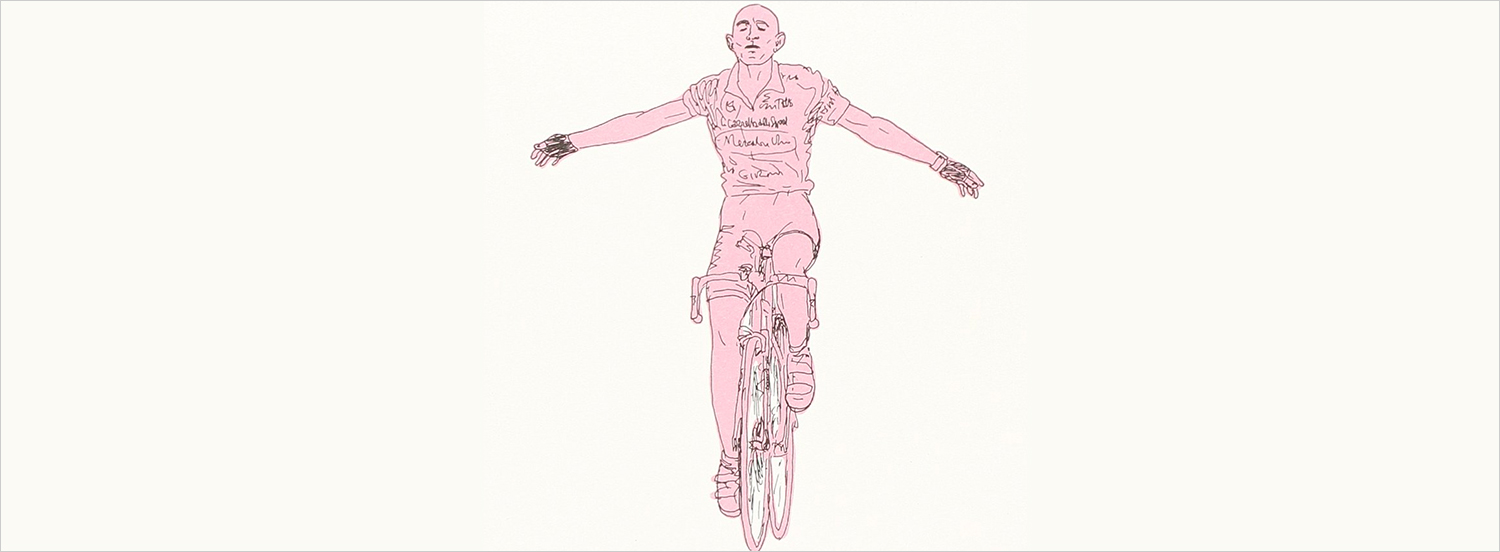 Illustrazione tratta da "Pantani era un dio" di Marco Pastonesi, 66thand2nd 2014