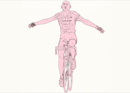 Illustrazione tratta da "Pantani era un dio" di Marco Pastonesi, 66thand2nd 2014