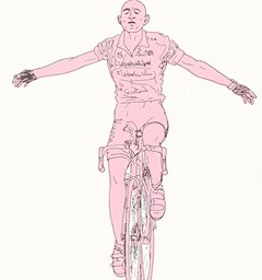 Illustrazione tratta da "Pantani era un dio" di Marco Pastonesi, 66thand2nd 2014