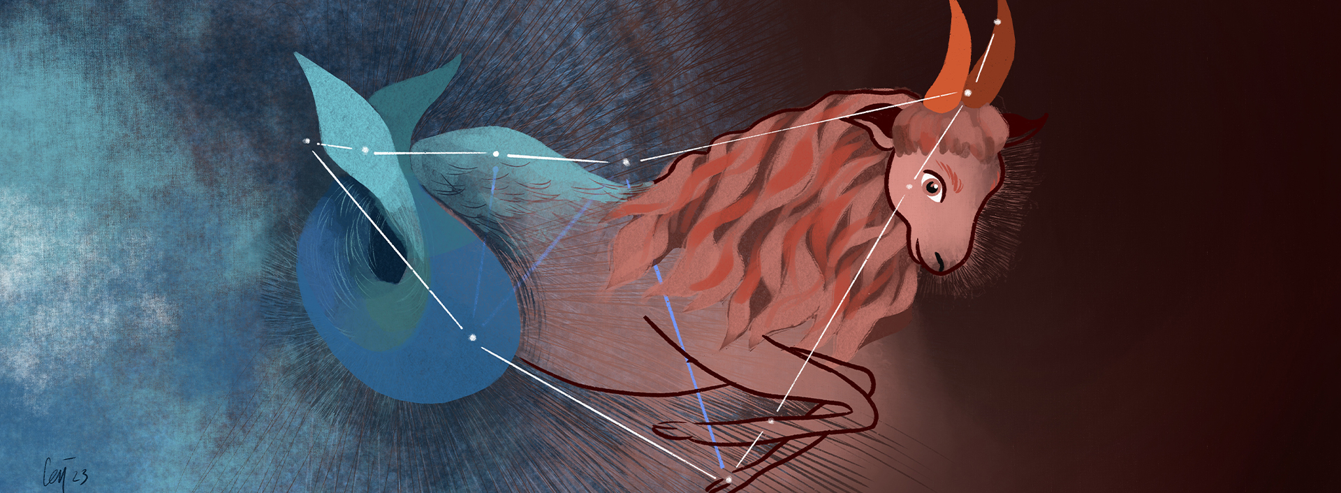 Illustrazione digitale di Cecilia Viganò, 2023