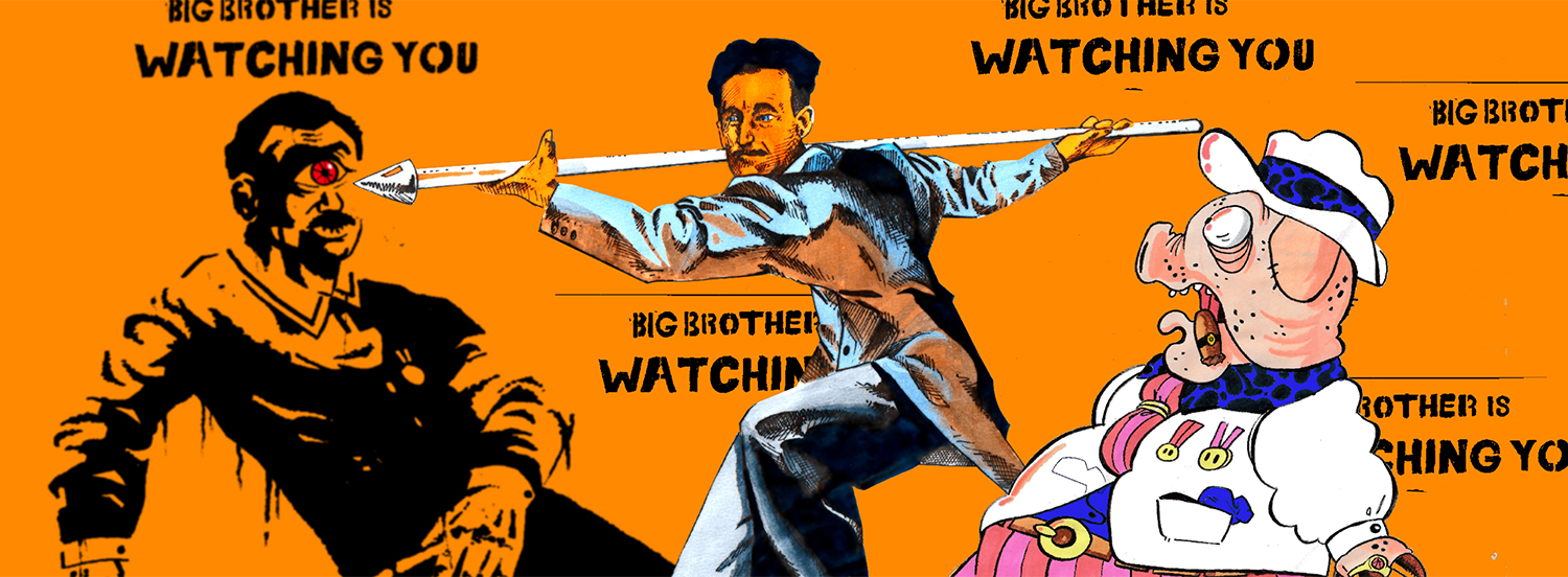 Illustrazione di Ezio Mannarino, 2023, studente del Liceo Artistico A. Volta di Pavia. Tecnica mista