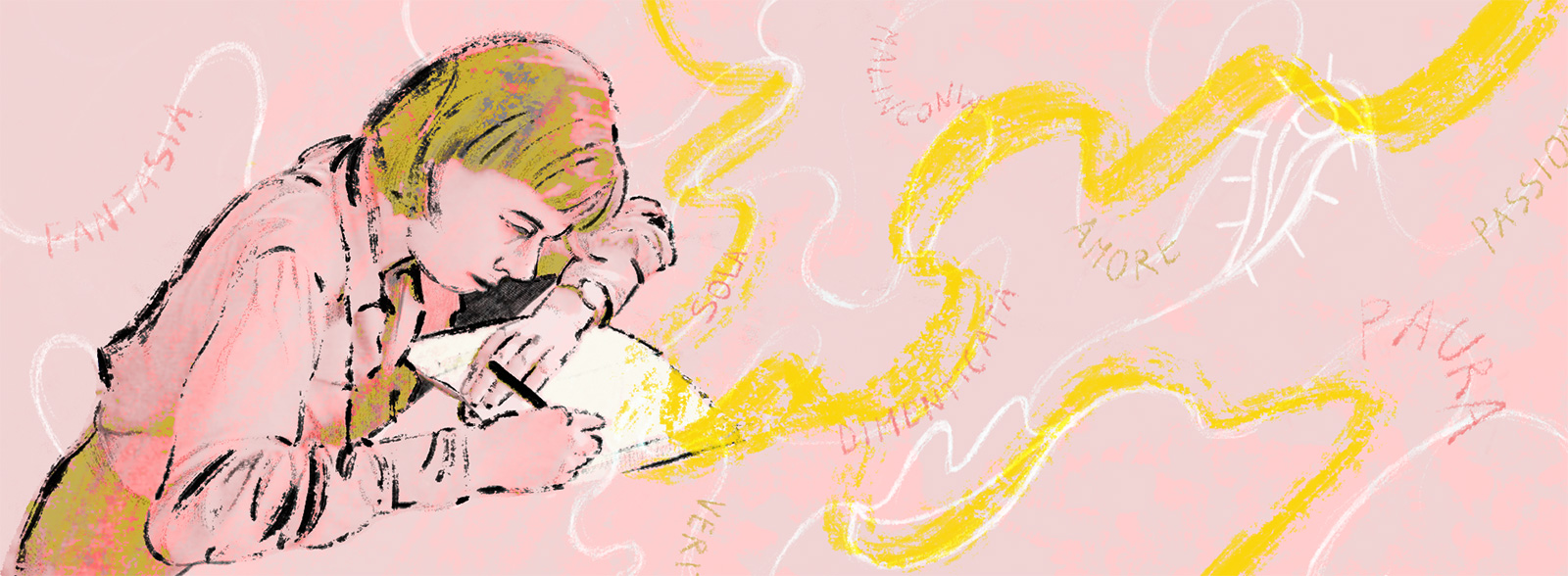 Illustrazione di Lorenza Proia, 2023, studentessa in Graphic Design allo IED, Istituto Europeo di Design