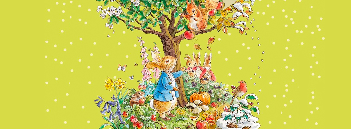 Immagine tratta dal libro "Le quattro stagioni di Peter Coniglio" di Beatrix Potter, Jim Helmore, Mondadori, 2022