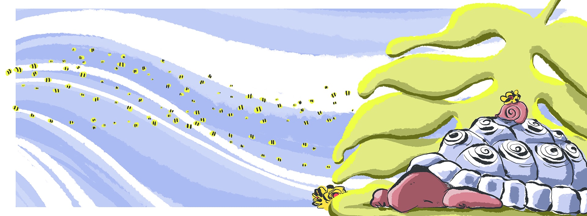 Illustrazione digitale di Carmine Longobucco, 2022, studente presso l'Istituto Europeo di Design di Milano