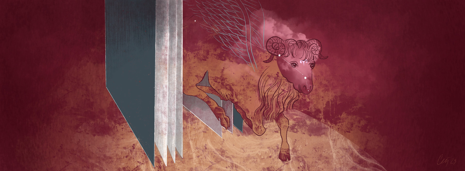 Illustrazione digitale di Cecilia Viganò, 2023