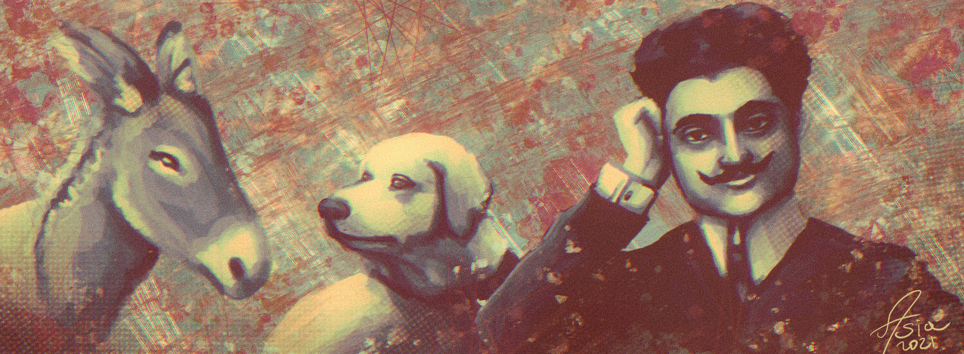 Illustrazione digitale di Asia Cipolloni, 2021, studentessa al Liceo Artistico Volta di Pavia